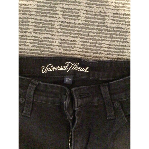 Universal Thread High Rise Jegging Jeans Women's 8/29R Black 5-Pocket Distressed - Picture 6 of 7